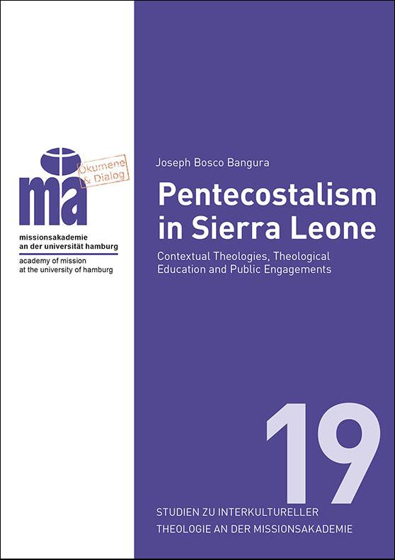 Ein blau-weißes Cover ohne Bildmotiv mit dem Logo der Missionsakademie, dem Titel des Buches, sowie der Bandzählung als große Zahl