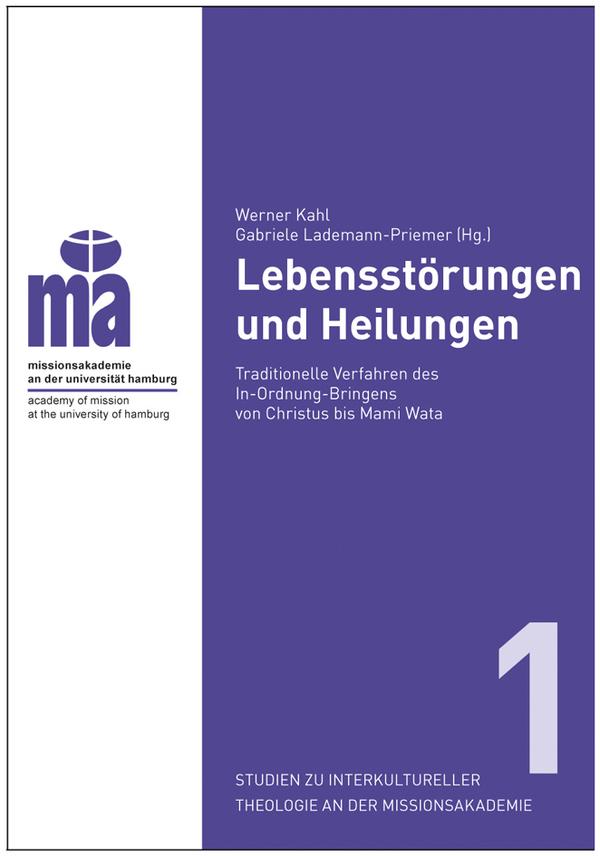 Ein blau-weißes Cover ohne Bildmotiv mit dem Logo der Missionsakademie, dem Titel des Buches, sowie der Bandzählung als große Zahl