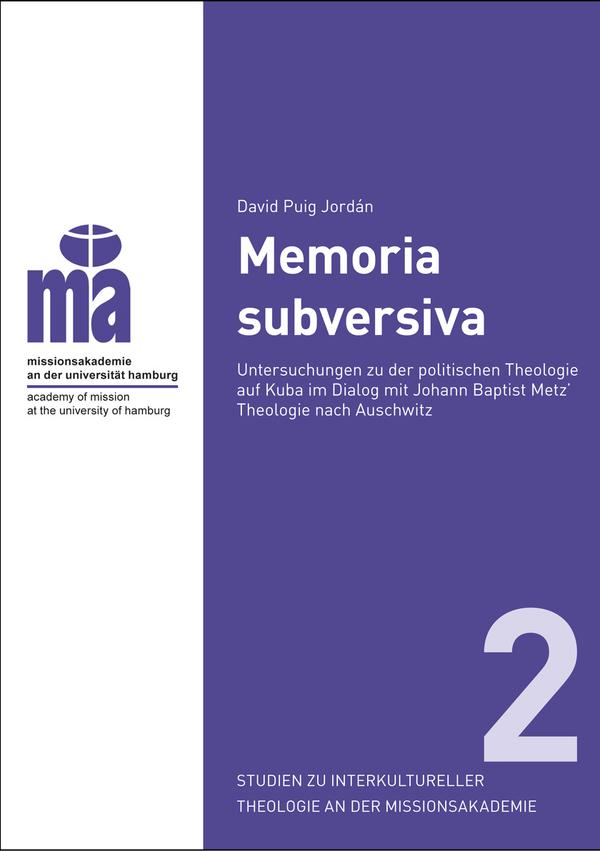Ein blau-weißes Cover ohne Bildmotiv mit dem Logo der Missionsakademie, dem Titel des Buches, sowie der Bandzählung als große Zahl
